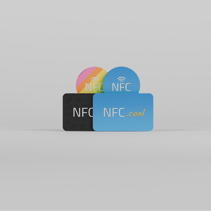 NFC.cool Pack of NFC Sticker Rectangle and circular